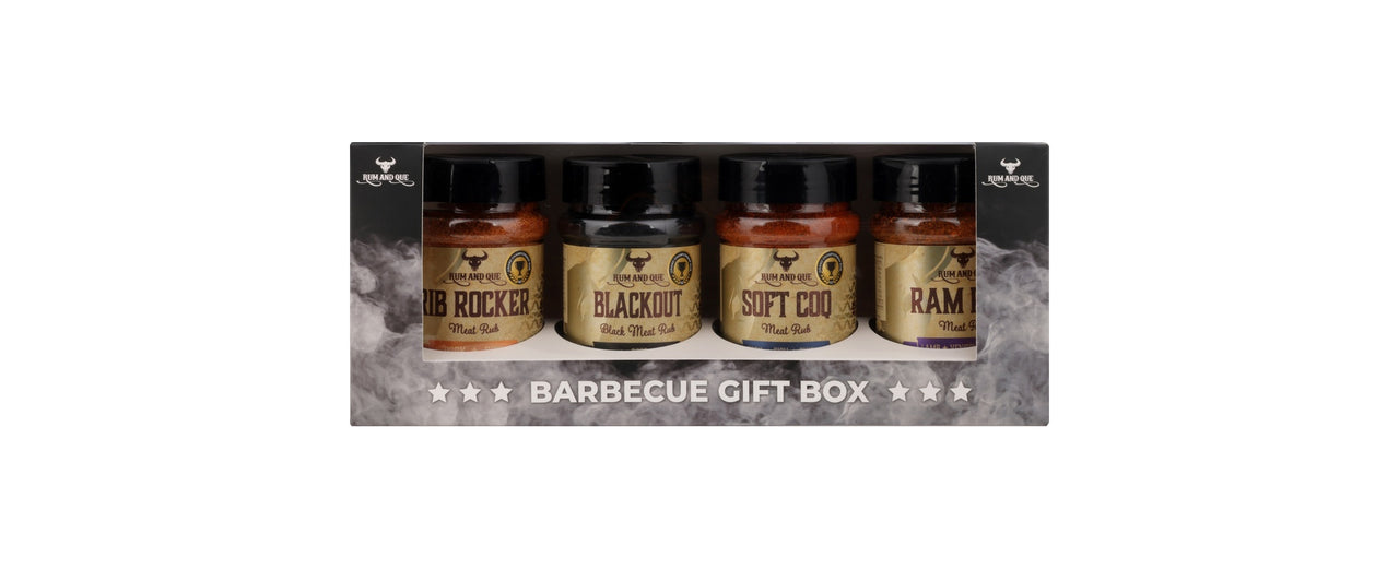 Rum And Que - Four Pack BBQ Rub Gift Box