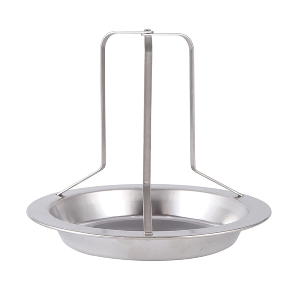 PureQ "Clucker Throne" Beer Can Chicken Vertical Cooking Rack & Dish