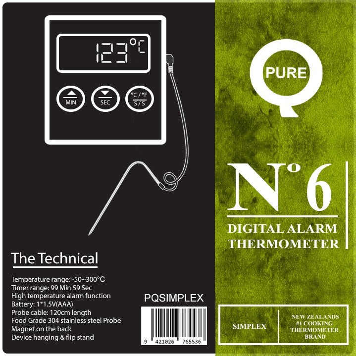 PureQ "Simplex" Single Probe Meat Thermometer