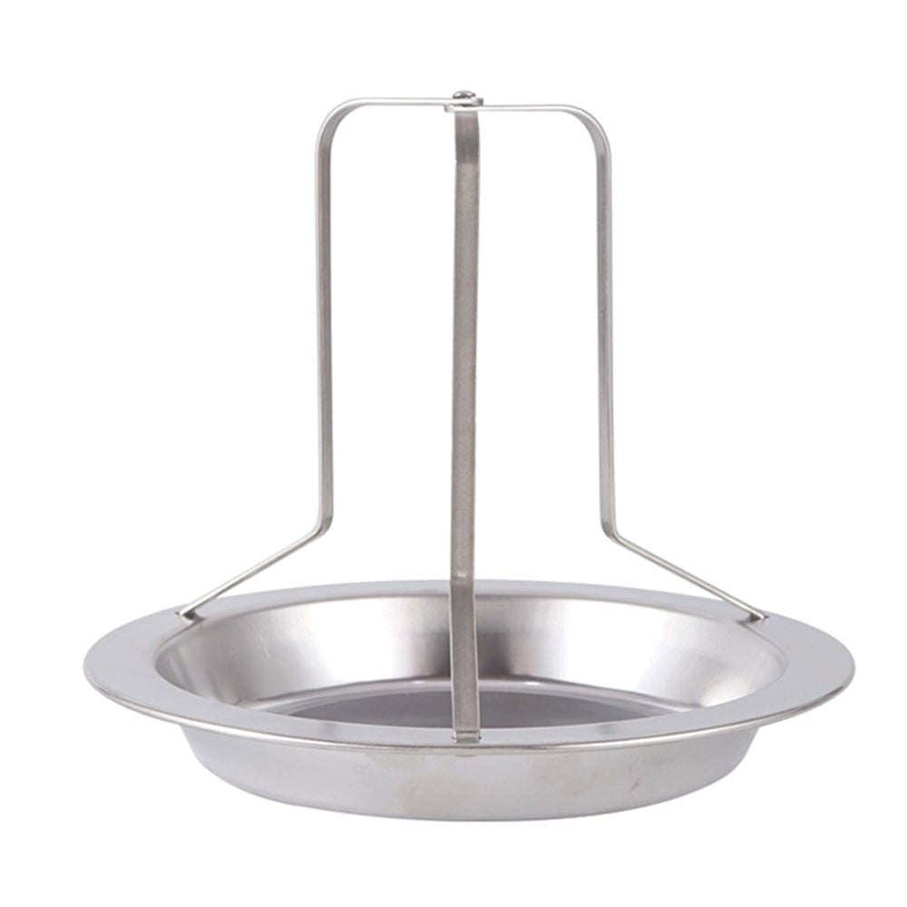 PureQ "Clucker Throne" Beer Can Chicken Vertical Cooking Rack & Dish