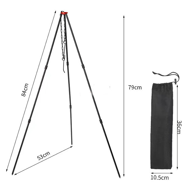 PureQ "Camp Free" Portable Open Fire Tripod