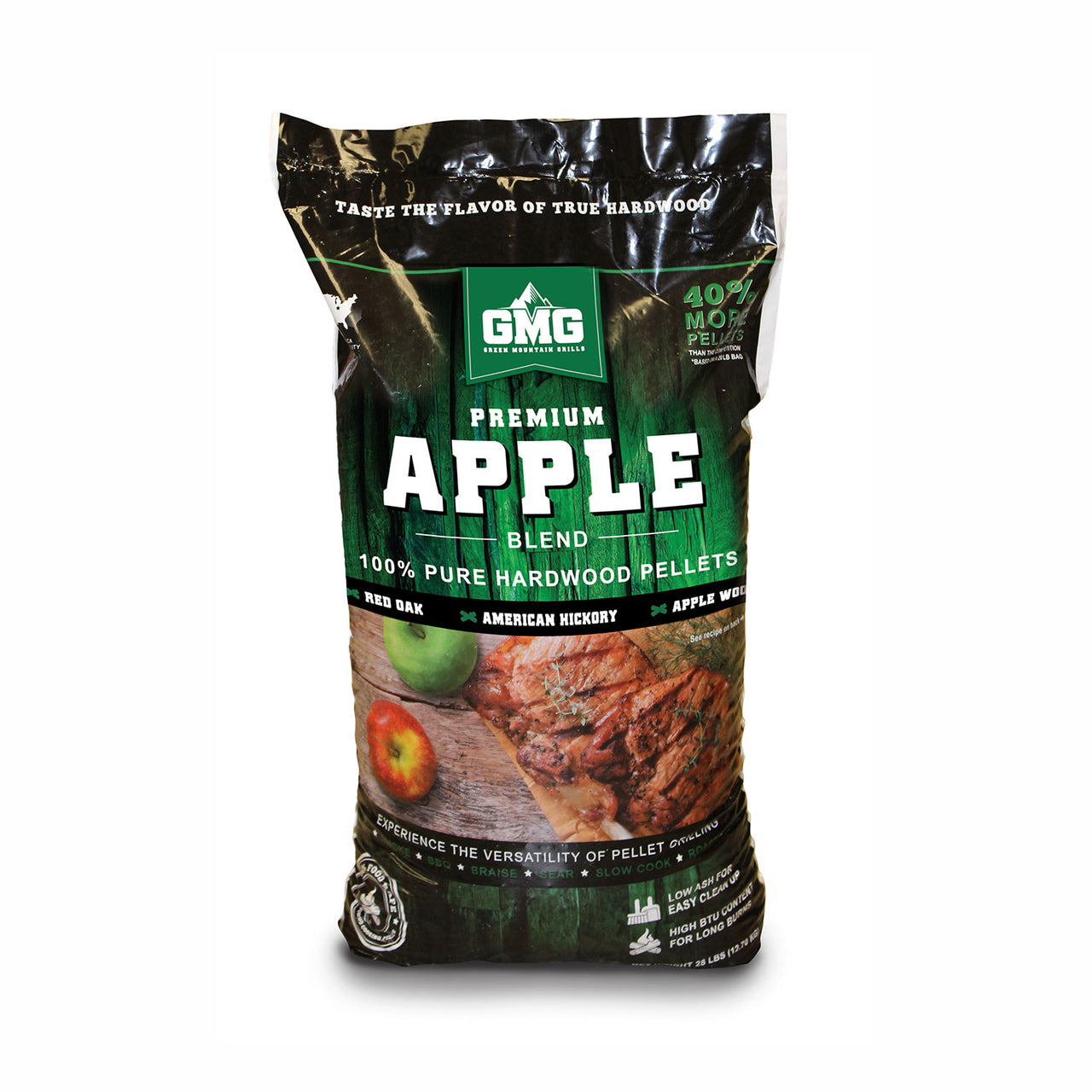 Green Mountain Grills - Premium Apple Blend Pellets 12.7kg / 28lb Bag