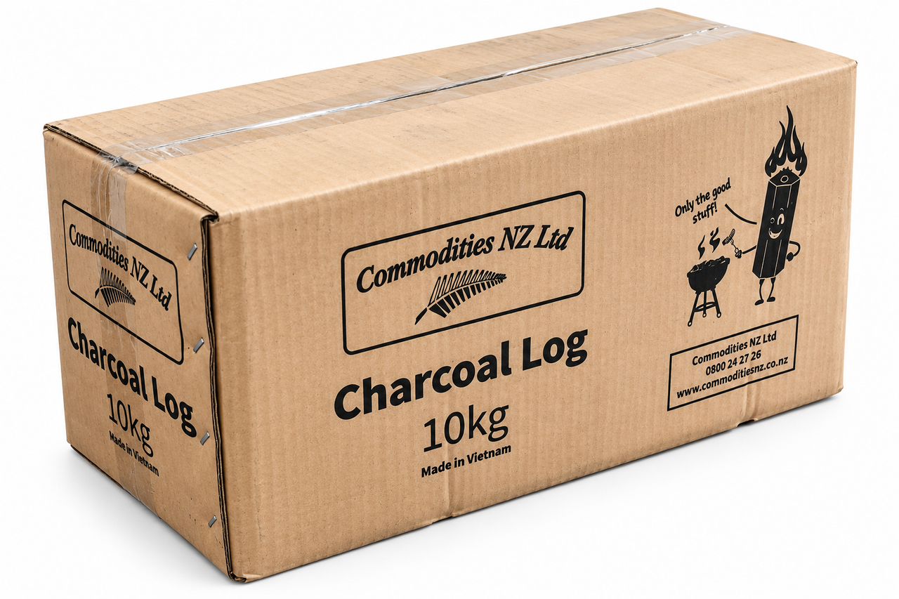 Commodities NZ - Premium Charcoal Logs (10kg)