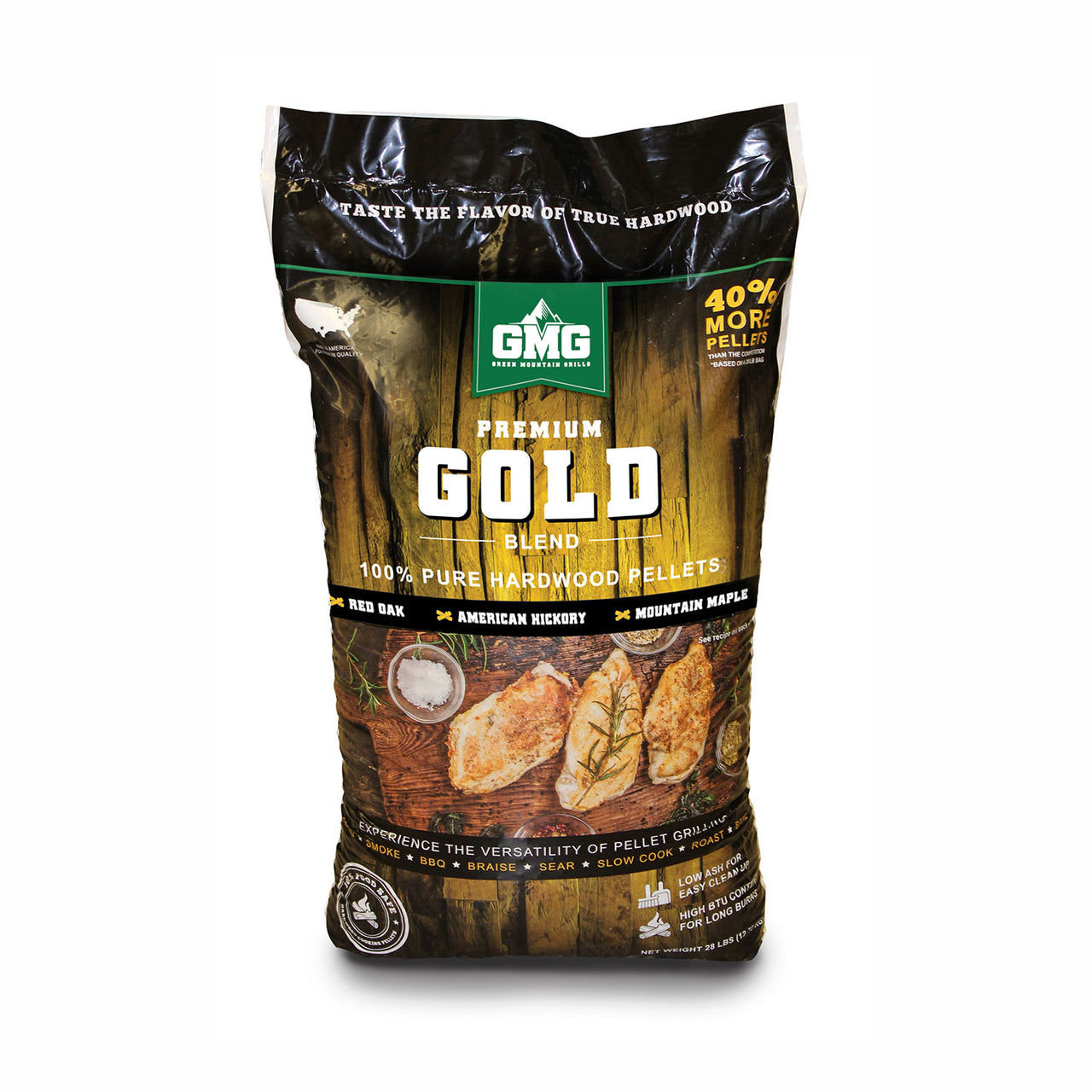 Green Mountain Grills - Premium Gold Blend Pellets 12.7kg / 28lb Bag