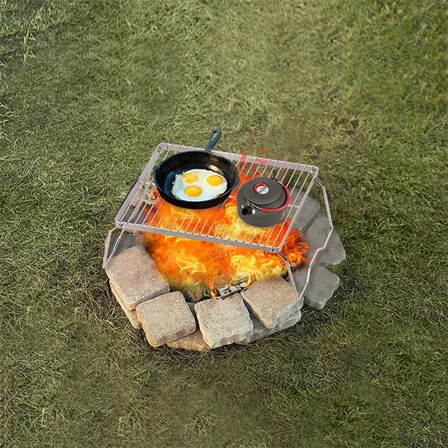 PureQ "Beach Burn" Portable Over Fire Grill