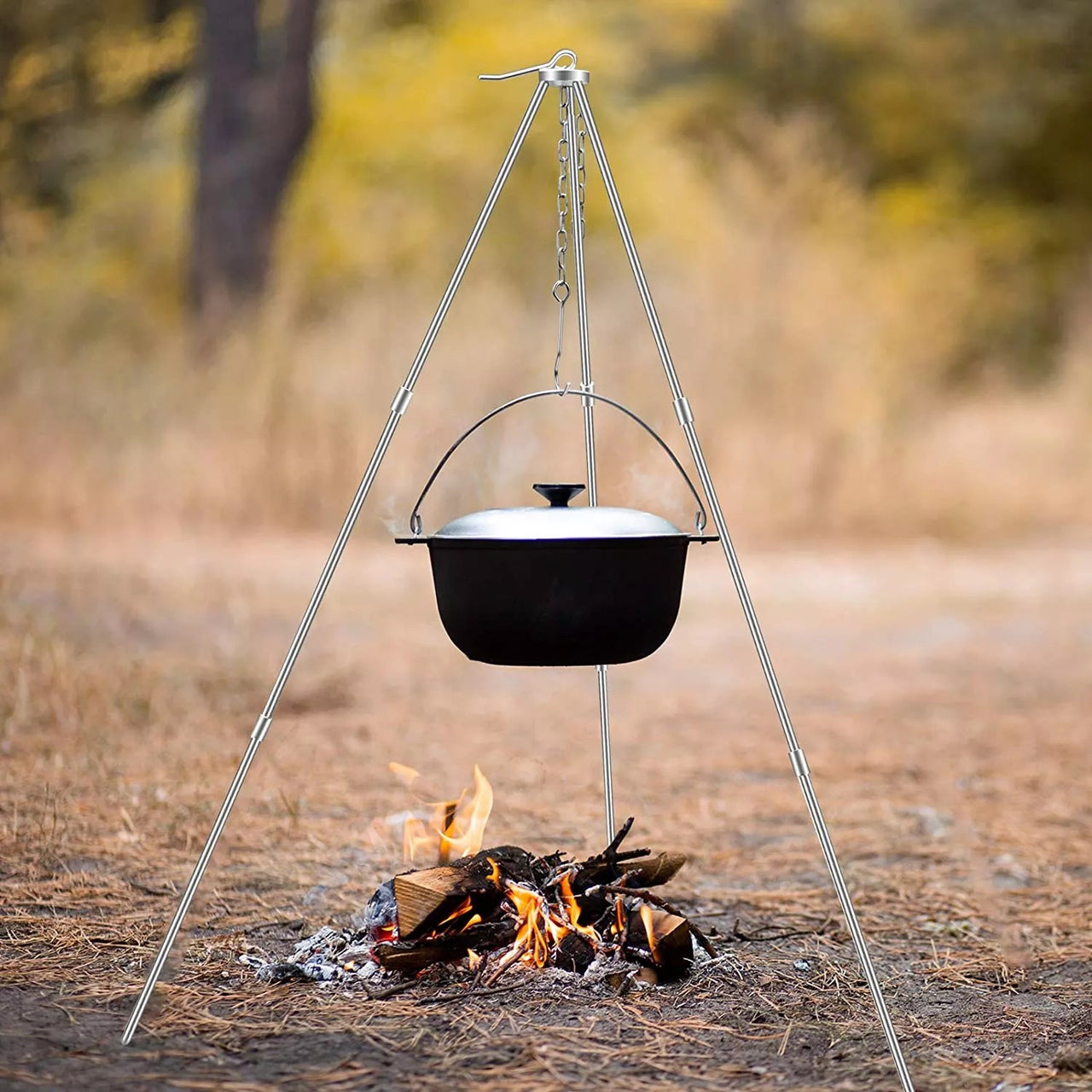 PureQ "Camp Free" Portable Open Fire Tripod