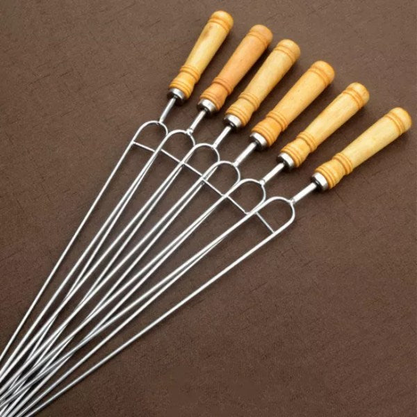 PureQ "Ninja" Wood Handle Hibachi Skewers