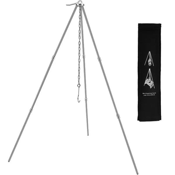 PureQ "Camp Free" Portable Open Fire Tripod