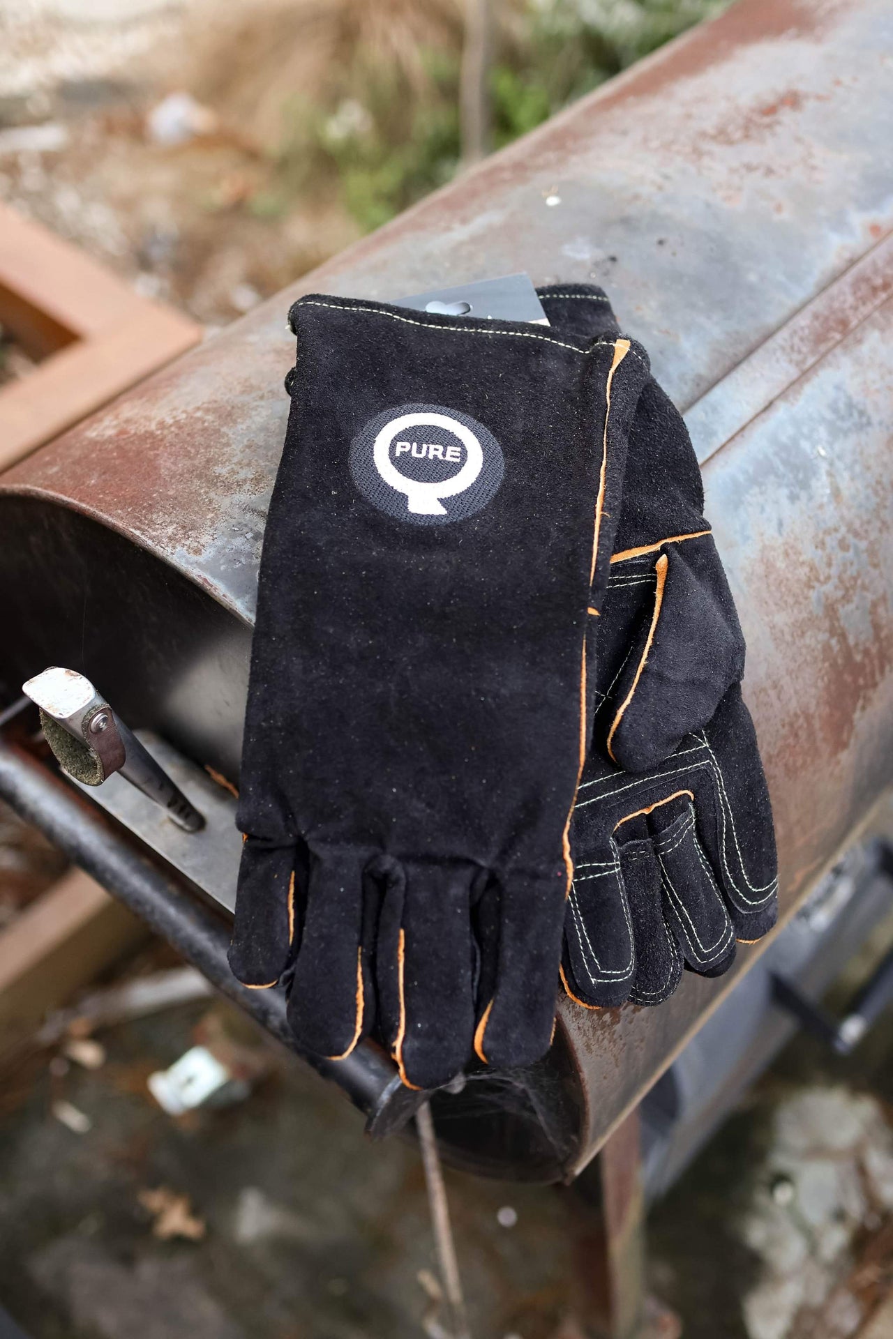 PureQ "Rawhide" High Temp Leather BBQ Gloves