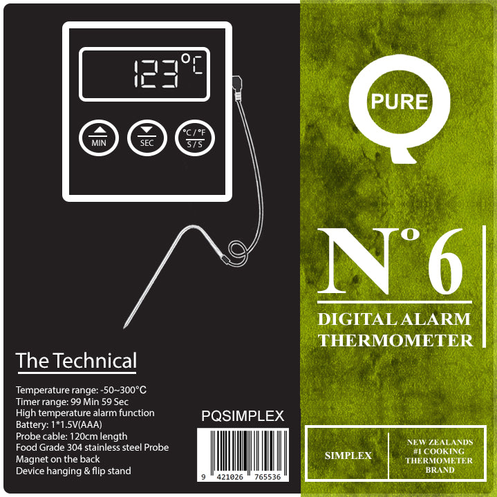 PureQ "Simplex" Single Probe Meat Thermometer