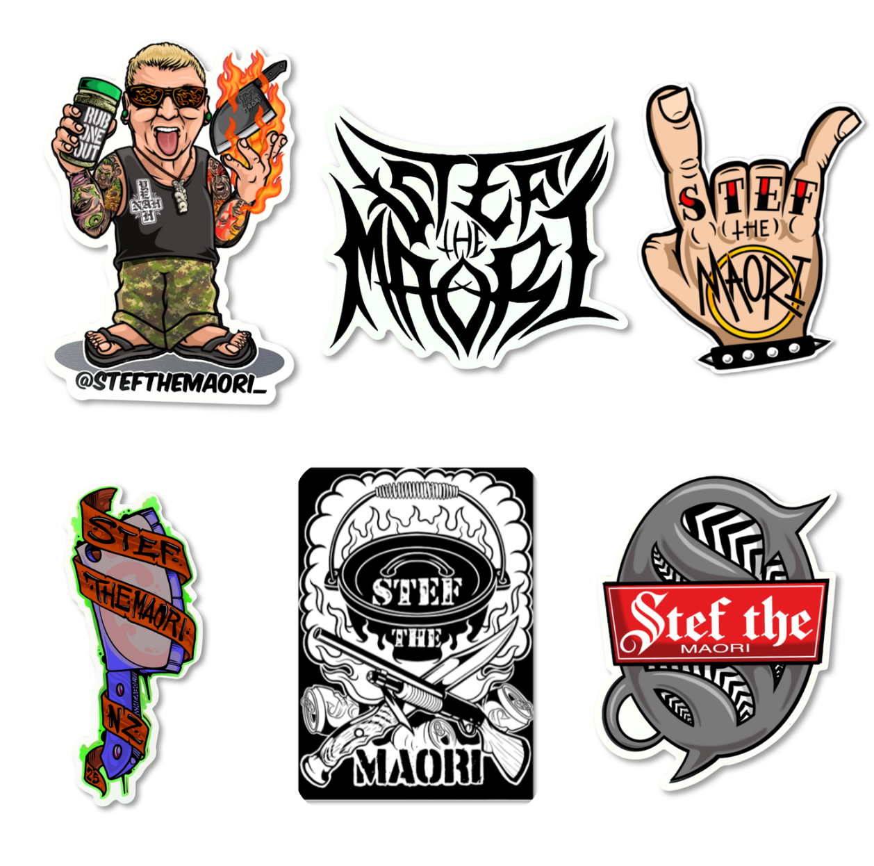 Stef The Maori - Sticker Pack