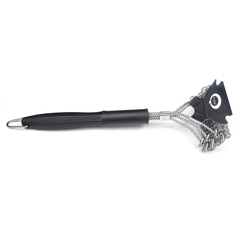 PureQ "Juggernaut" BBQ Grill Brush Bristle-less