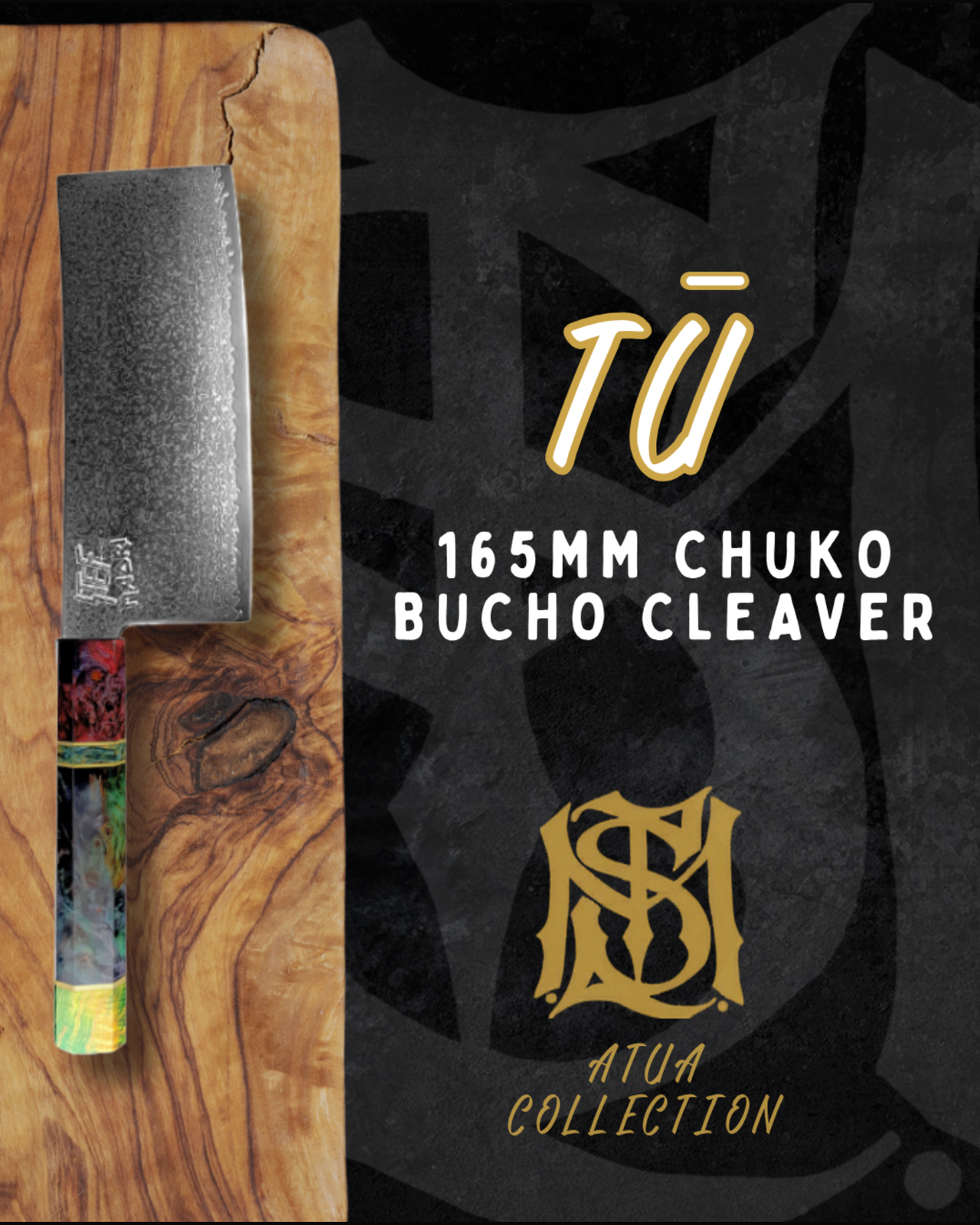 Stef The Maori - Atua Collection - 7 Piece Damascus Steel Knife Set