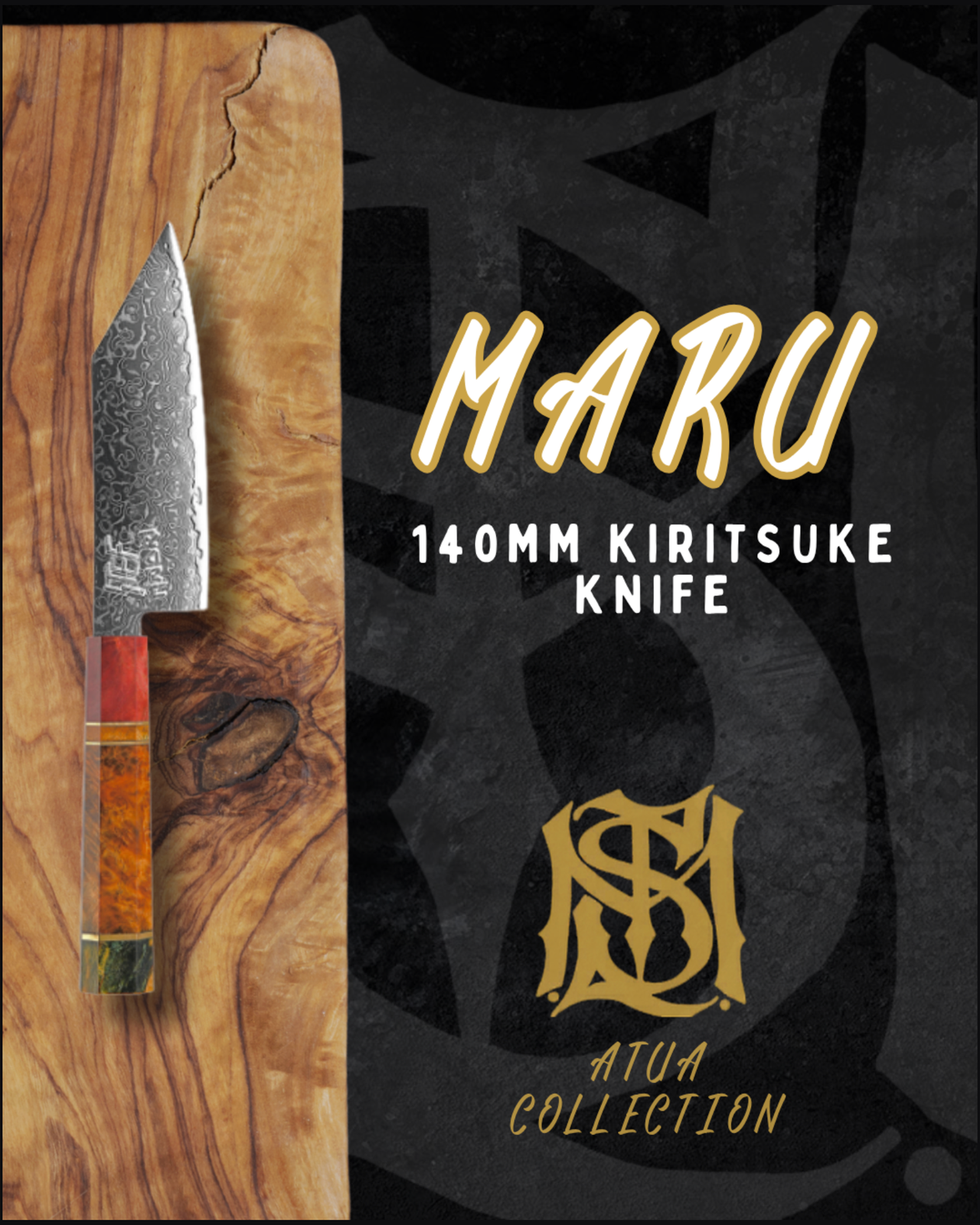 Stef The Maori - Atua Collection - 7 Piece Damascus Steel Knife Set