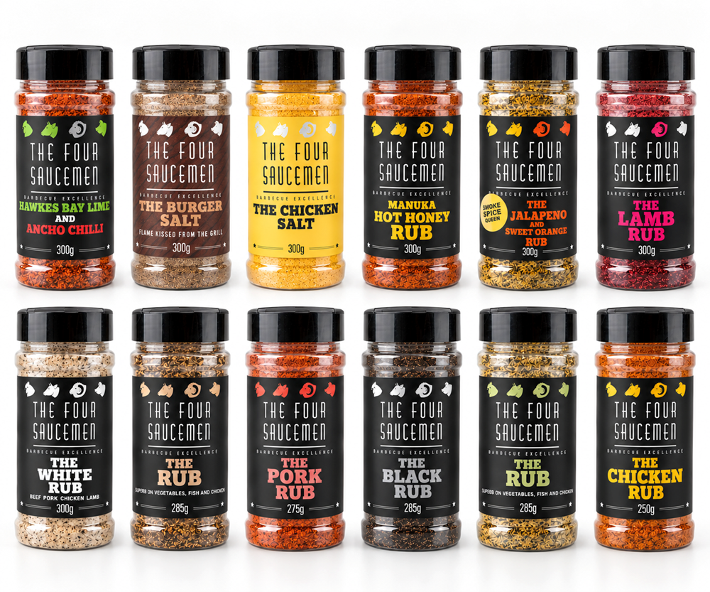 The Four Saucemen - Complete BBQ Seasoning Combo Shaker Pack